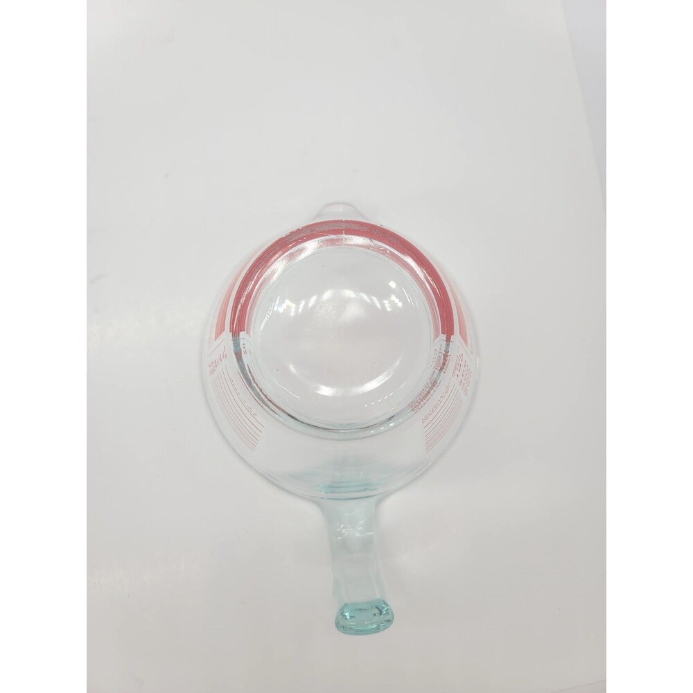 2 Cup Glass Pyrex Red Lettering Measuring Cup - Picture 6 of 6